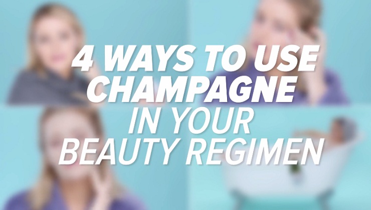 How to use Champagne for Better Hair and Skin