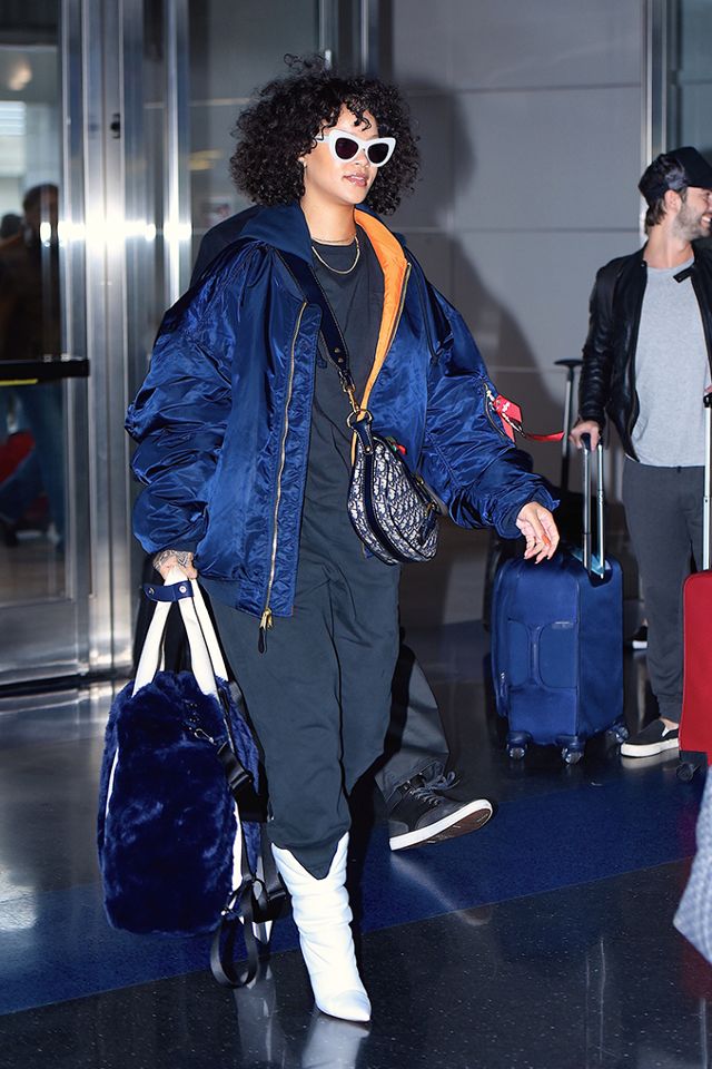 Rihanna’s New Go-To Shoes are not your typical White Boots
